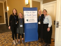 From left to right: Annette Payot, CNM; Mary Kay Ayers, CNM, DNP; Mary Sommers, MPS, CPM; and Jennifer Jaume, CNM 